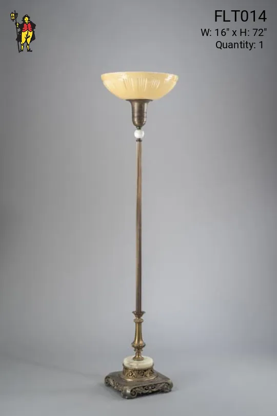 Antique Brass Torchère