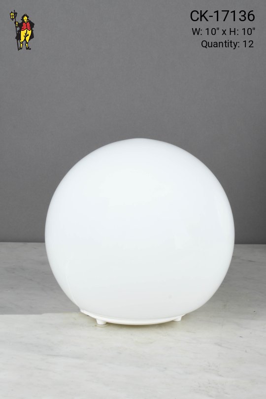 10" Glass Globe Plug In Cafe Table Lamp - Edison
