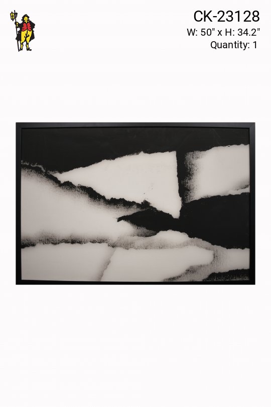 Framed Cleared Minimalist Abstract Painting (2/2)