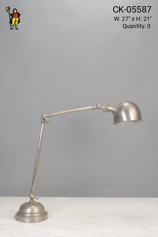 Silver Adjustable Desk Lamp