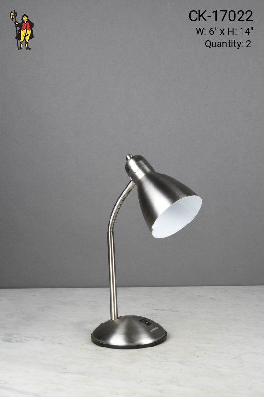 Simple Nickel Gooseneck Desk Lamp