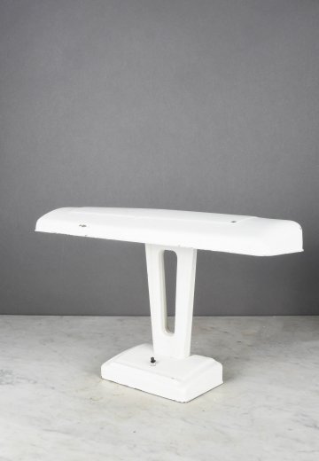Painted White Industrial Metal Desk Lamp