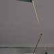 Brass & Black Adjustable Oversize Desk Lamp w/Marble Style Base #0