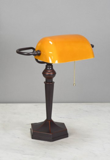 Bronze Banker's Lamp