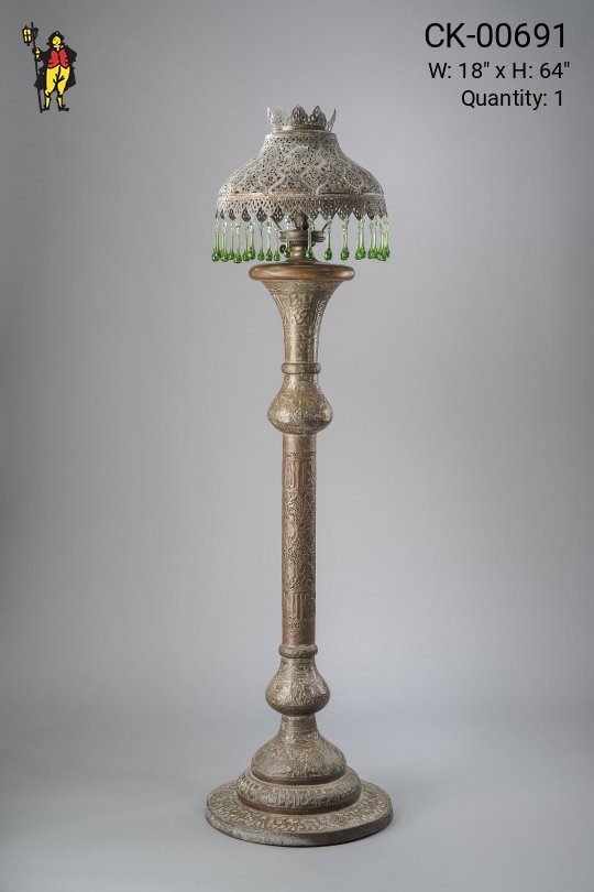 Moorish Floorlamp w/Crystal Prisms