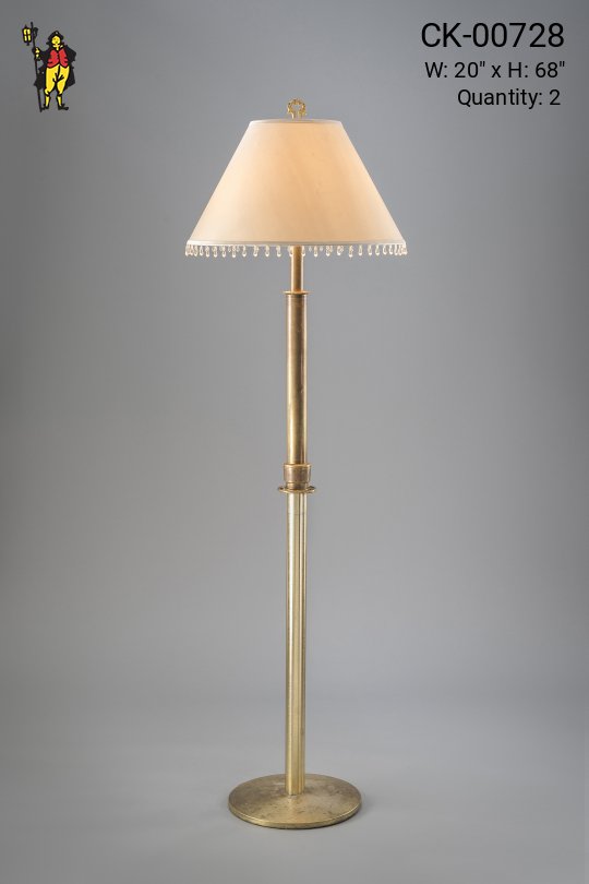 Traditional Brass Floorlamp w/Empire Shade