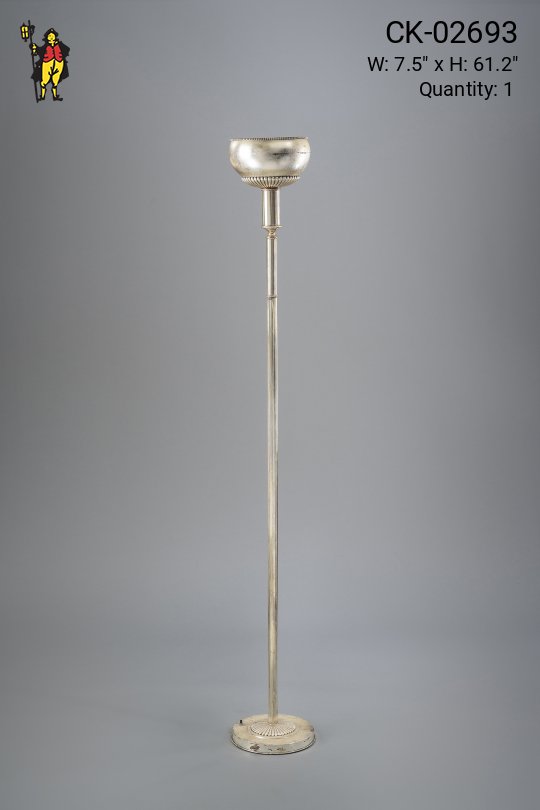 Art Deco Nickel Torchiere