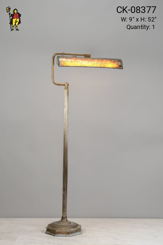 Fluorescent Mica Shaded Floor Lamp