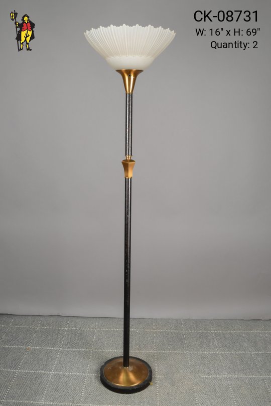 Black & Gold Torchiere