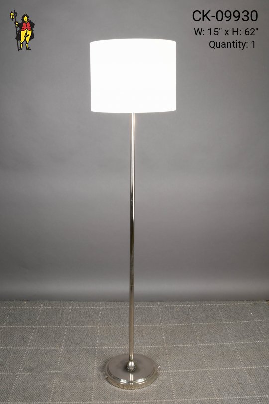 Polished Nickel Floor Lamp