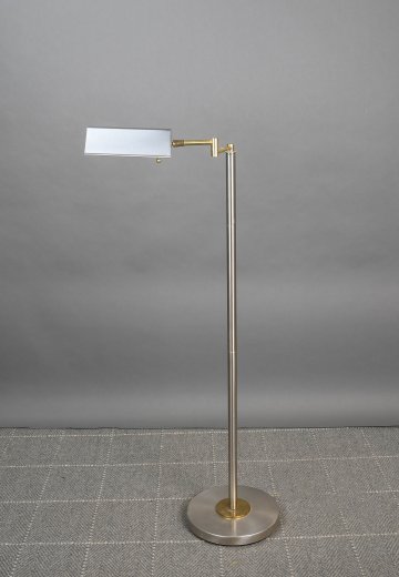 Modern Adjustable Nickel Floor Lamp