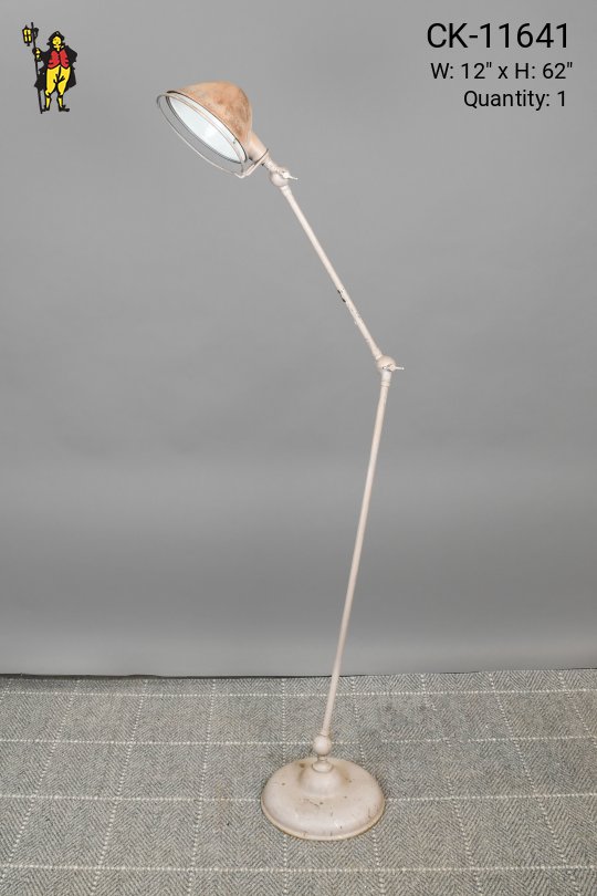 Distressed Adjustable Metal Floor Lamp