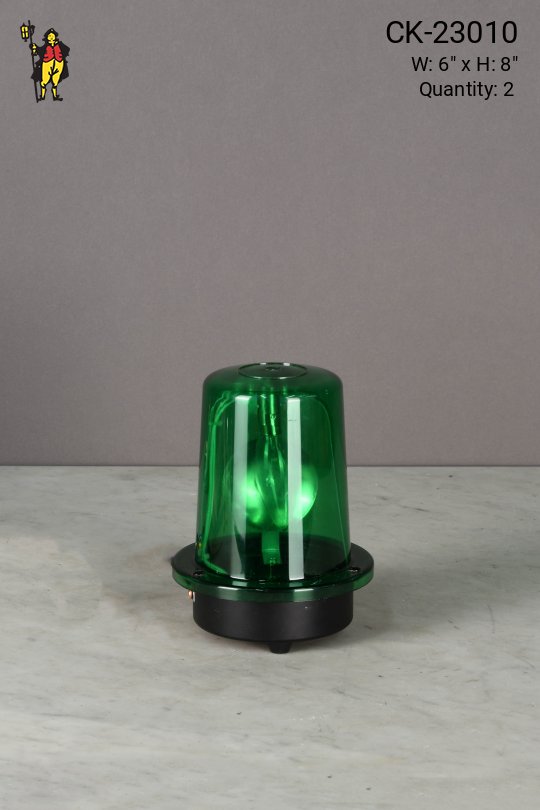 Green Rotating Beacon Light