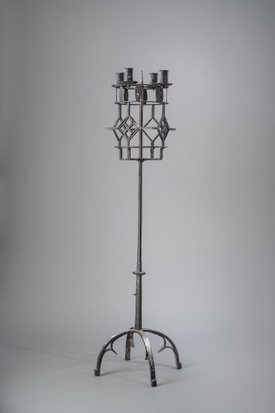 Wrought Iron Gothic Candelabra Floor Lamps Collection City Knickerbocker Lighting Rentals