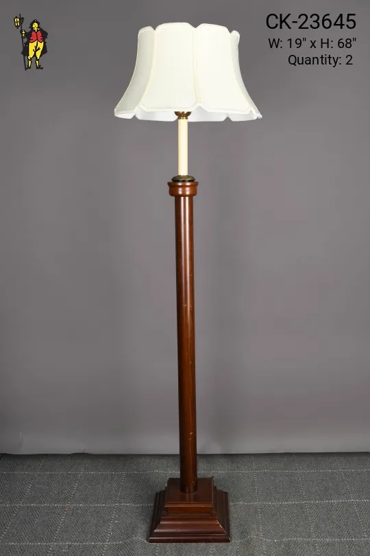 Formal Wooden Floor Lamp
