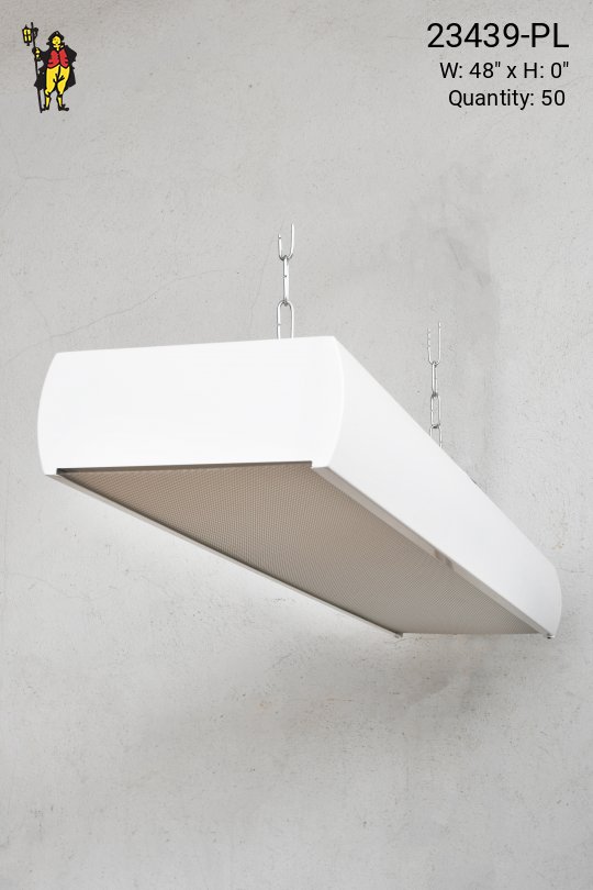 4' White Fluorescent w/Prismatic Lens (Gutted - Asteras/Titans)
