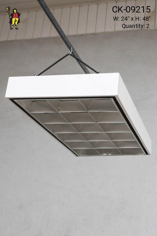 4' Flush Mount Box Fluorescent Fixture