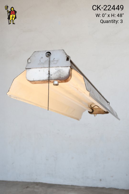 4' Gray & White Metal Winged Shop Fluorescent