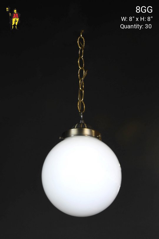 Hanging 8" Glass Globe