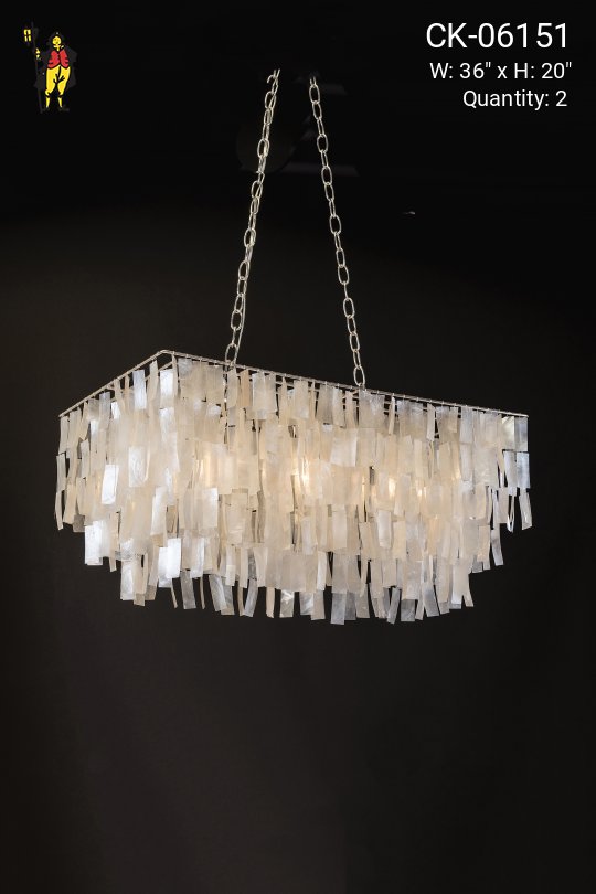Capiz Shell Hanging Fixture