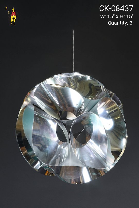 Contemporary Chrome Hanging Pendant