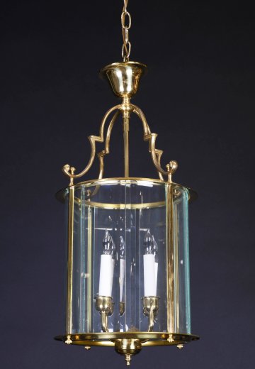 Federal Brass Hanging Lantern