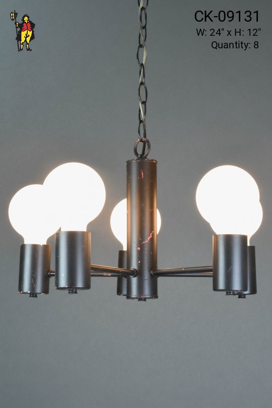 Painted Black Chandelier