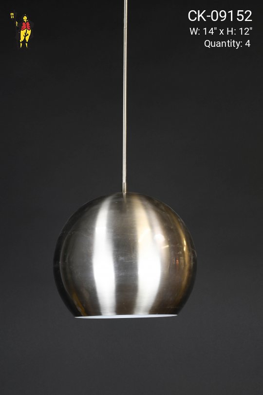 Nickel Hanging Reflector Dome