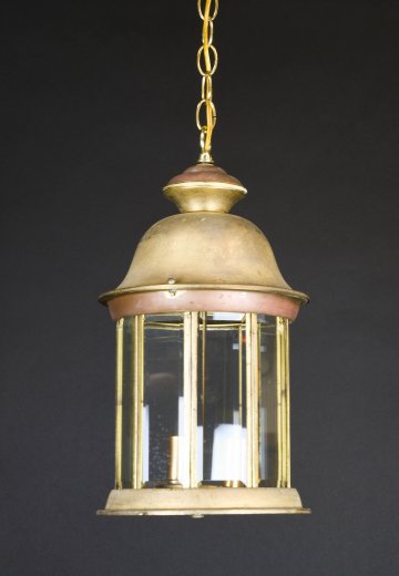 Distressed Brass Lantern