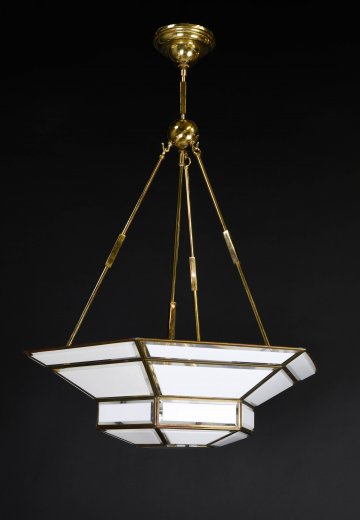 Milk Glass Bowl Chandelier