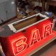 Distressed Neon "Bar" Sign (Double Sided - Hanging or Wall Mount) #0