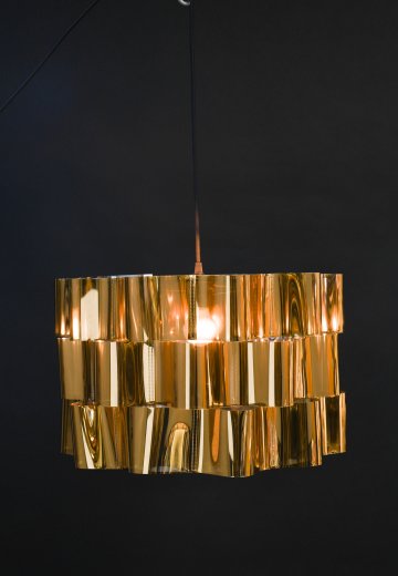 Polished Brass Finished Modern Hanging Pendant