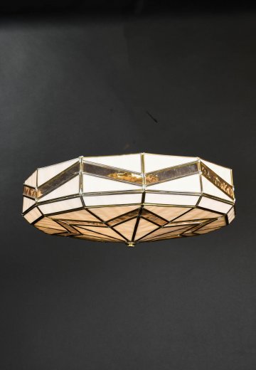 Art Glass Flush Mount Fixture