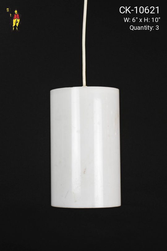 White Plastic Can Pendant