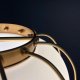 Brass Caged Glass Diffuser Hanging Pendant #1