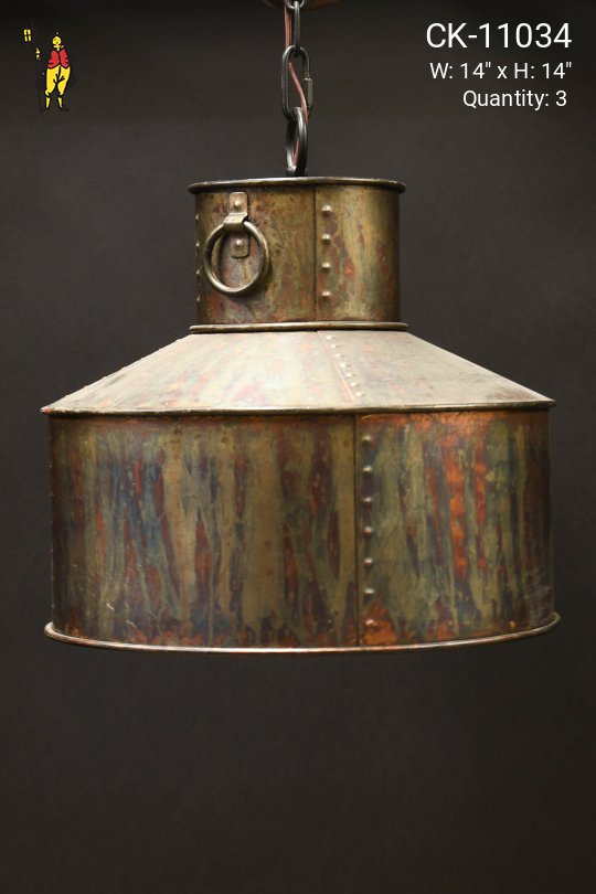 Distressed Industrial Hanging Pendant
