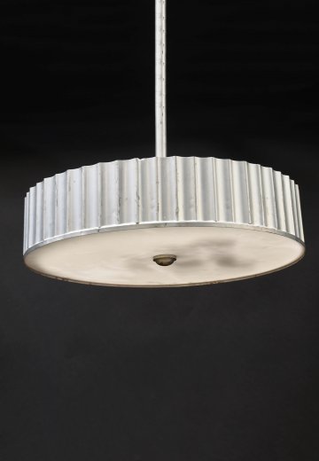 Silver Municipal Bowl Hanging Fixture