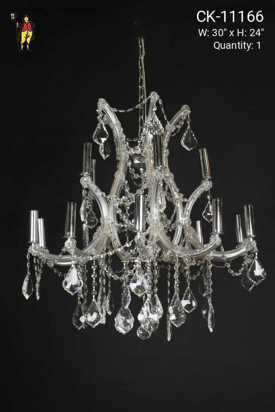 Fifteen Light Crystal Chandelier