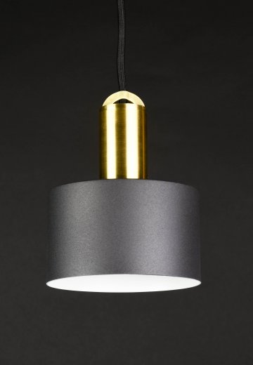 Black & Brass Contemporary Pendant