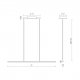 *LED* White Hanging Strip Light (36") #0