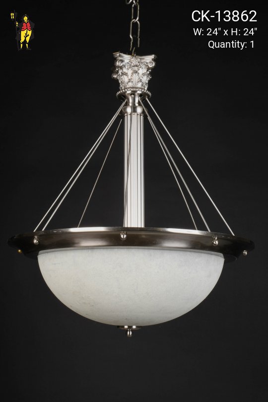 Nickel Hanging Bowl Fixture
