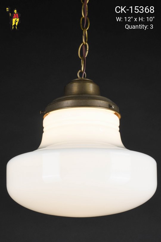 12" Hanging Glass Globe Pendant
