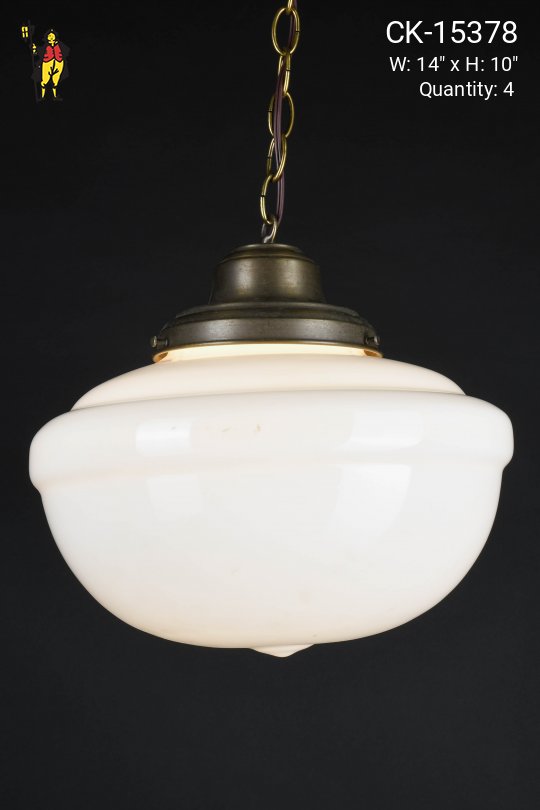 14" Hanging Glass Globe Pendant