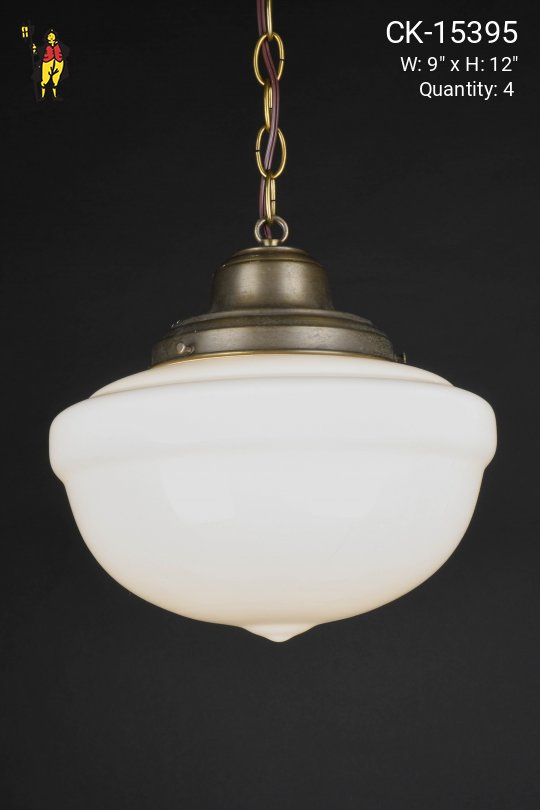 12" Hanging Glass Globe Pendant