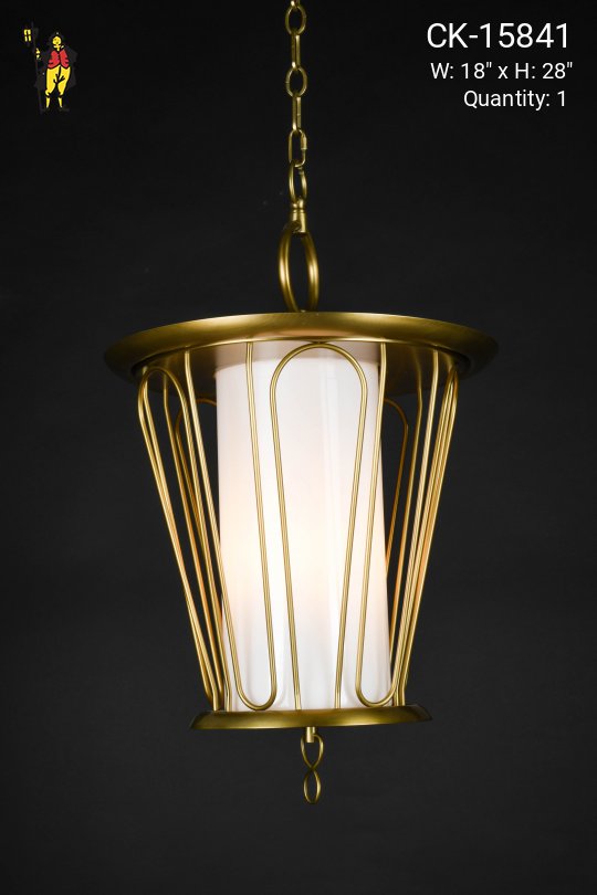 Brass & Glass Hanging Lantern