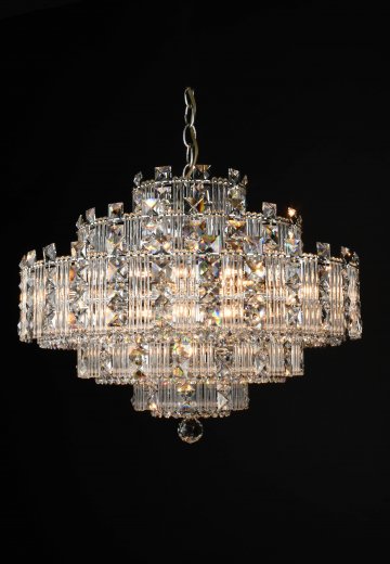 Fifteen Light Crystal Chandelier