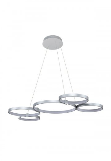 Aluminum Finished Multi-Circle Linear Hanging Fixture