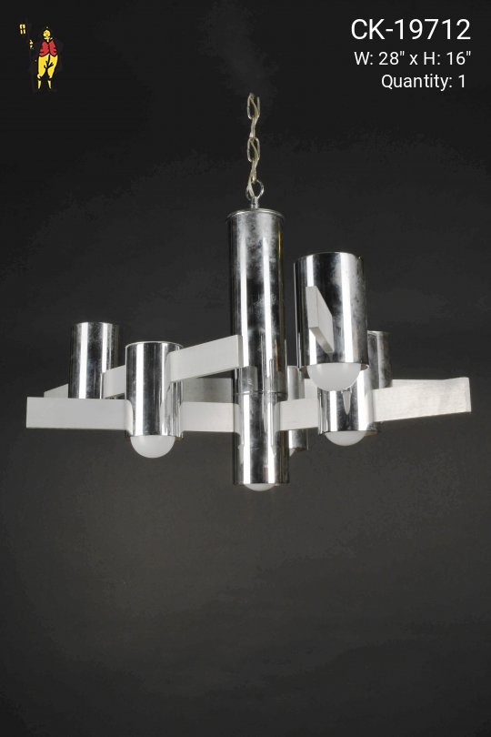 Chrome Mid Century Hanging Fixture