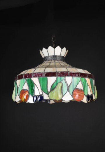 Fruit Themed Art Glass Hanging Pendant