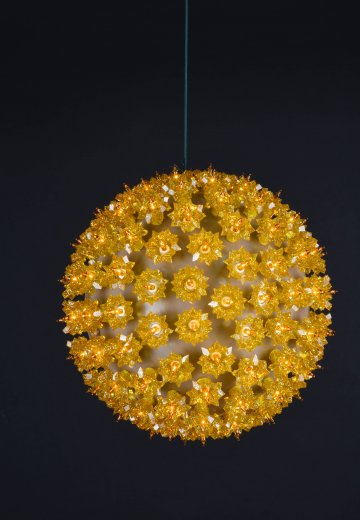 9" Gold Hanging Holiday Globe